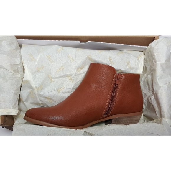 WOMEN'S G. H. BASS SHOES SIZE 6 NINA BOOTIES WHISKEY COLOR NEW/BOX - Picture 11 of 12